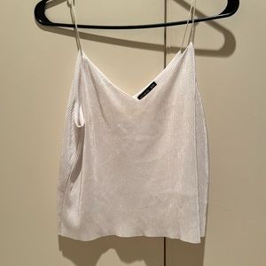 White ribbed tank